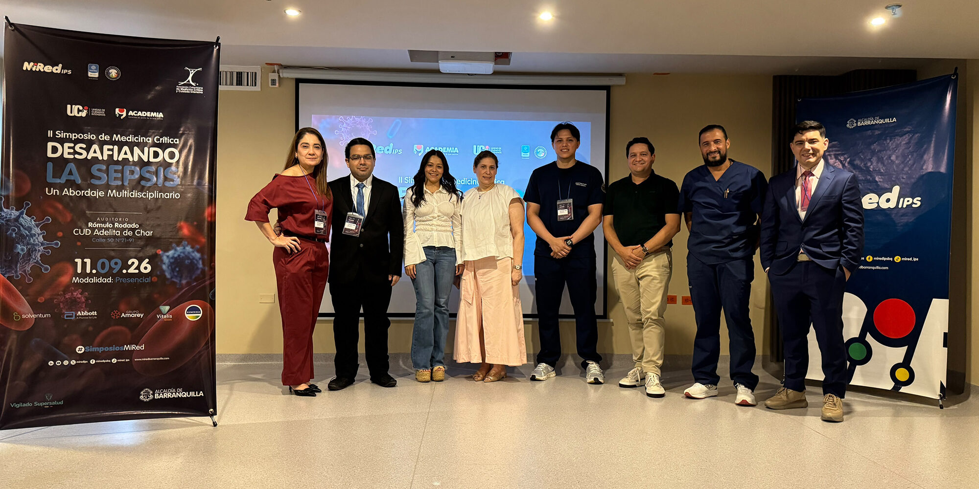 Equipo de MiRed IPS durante jornada educativa sobre prevención y atención de la sepsis